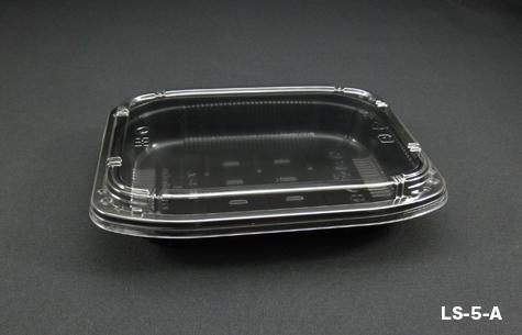 LS-5-A  Black Disposable Plastic Lunch Box (800pcs)