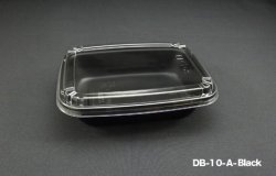 DB-10-A Black Disposable Plastic Bowl (800pcs)