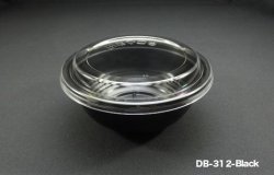 DB-312 Black Disposable Plastic Bowl (900pcs)