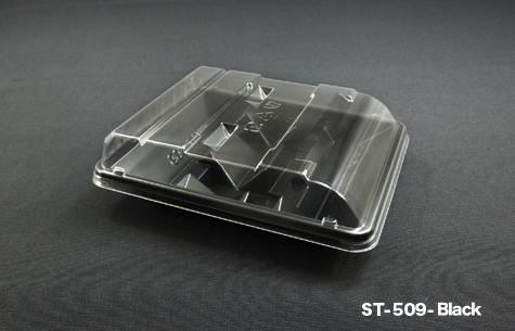 ST-509 Black Food Tray with Cover (1200pcs)