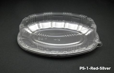 PS-1 Black Disposable Party Food Tray With Lid (400pcs)