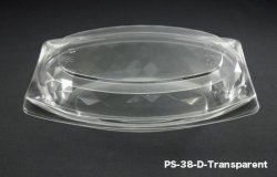 PS-38-D Transparent Disposable Party Food Container With Lid (600pcs)