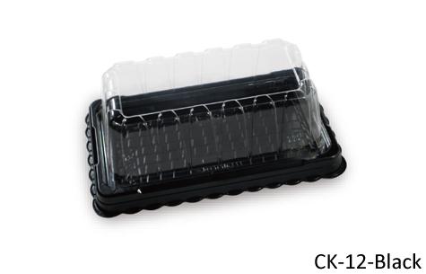 CK-12 Black Disposable Party Food Tray With Lid (800pcs)