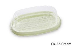 CK-22 Cream Disposable Party Food Tray With Lid (800pcs)