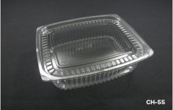 CH-55 Clear Plastic Locking Food Container (400pcs)