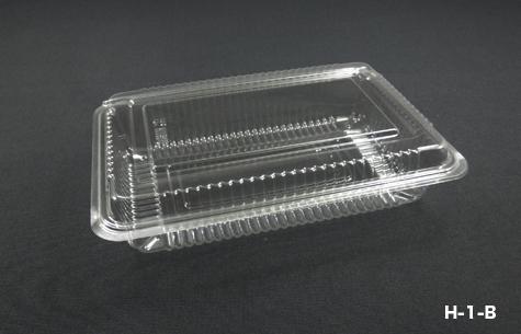 H-1-B Clear Plastic Non-Locking Food Container (2000pcs)