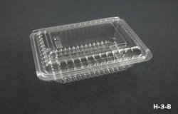 H-3-B Clear Plastic Non-locking Food Container (6000pcs)