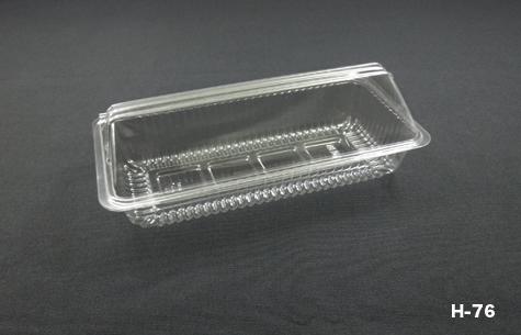 H-76 Clear Plastic Non-Locking Food Container (2000pcs)