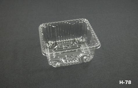 H-78 Clear Plastic Non-Locking Food Container (3000pcs)