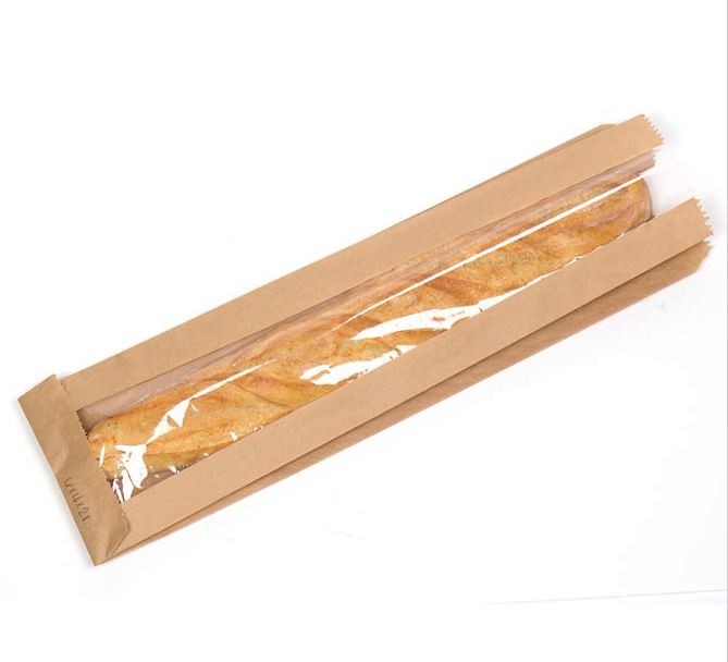 Long French Loaf Bag with Window