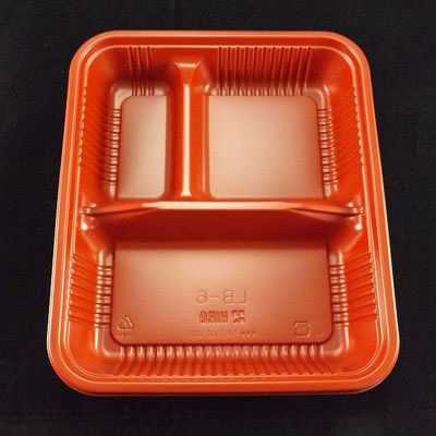 LB-6 Black Disposable Plastic Lunch Box (600pcs)