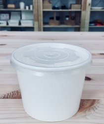 Paper Bowl 390cc With Lid (Single Wall)