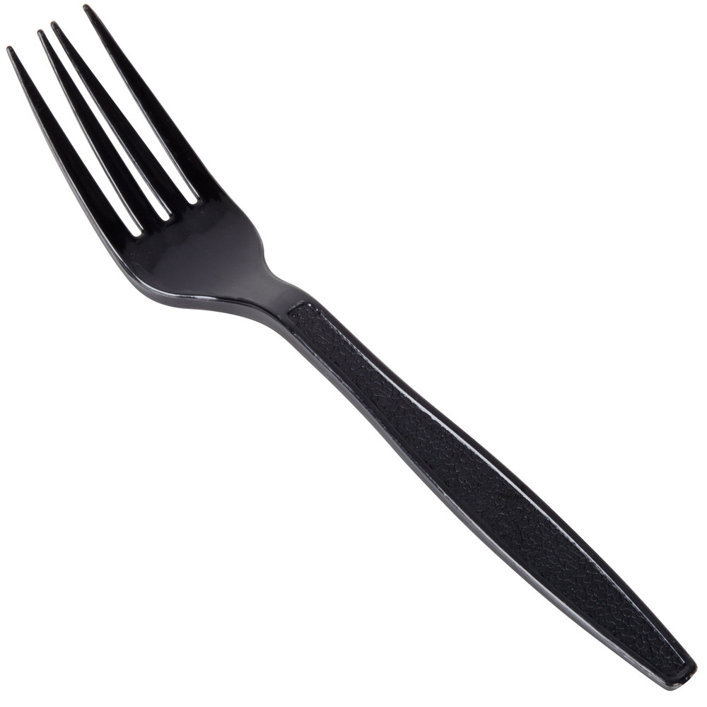 Plastic Fork - Black