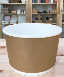 Paper Bowl 900cc Double Wall (Base) Brown