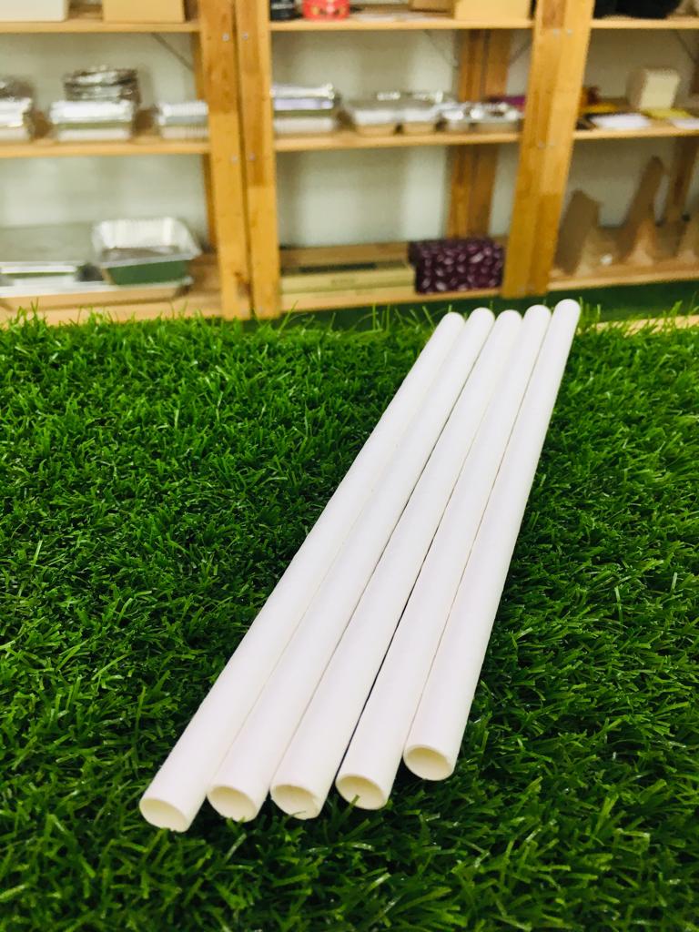 Paper Straw 8mm (White)