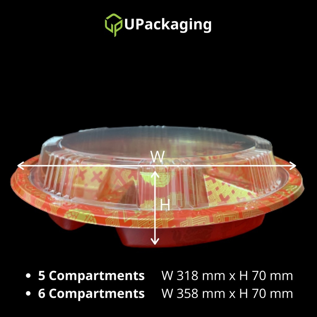 Yee Sang Tray 5 Compartment - PS84 / PS85