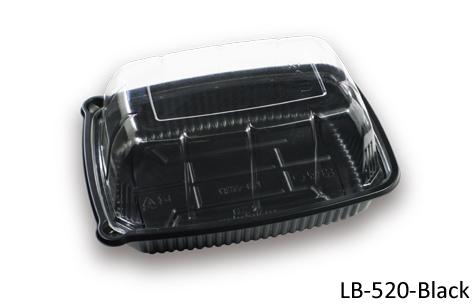 LB-520 Black Disposable Plastic Box (200pcs)